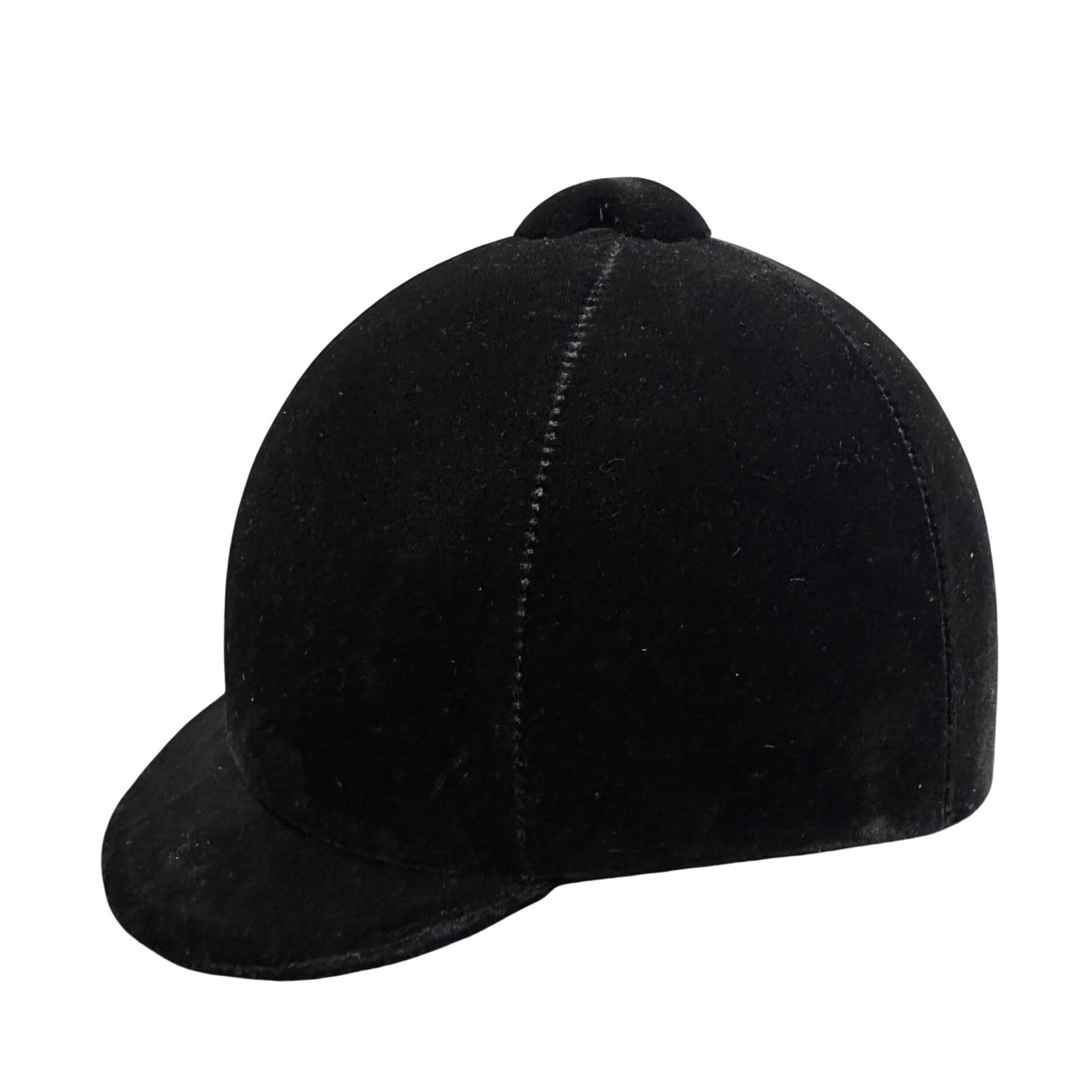 Vintage Lexington Safety Products Black Velvet Equestrian Hunt Cap Hat Sz 7 18